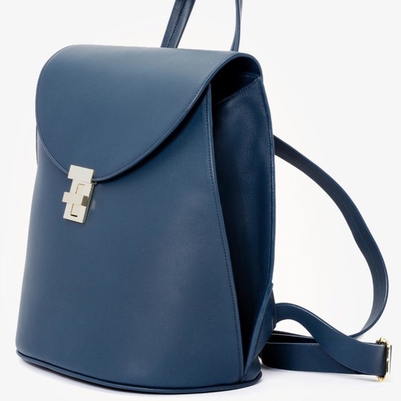 Neely and Chloe black soft leather backpack - Picture 2 of 6